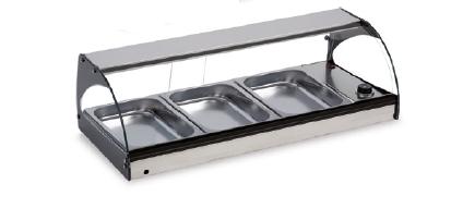 CT 1/1 VITRINE SANS ÉCLAIRAGE BAIN-MARIE  COLLECTIFS