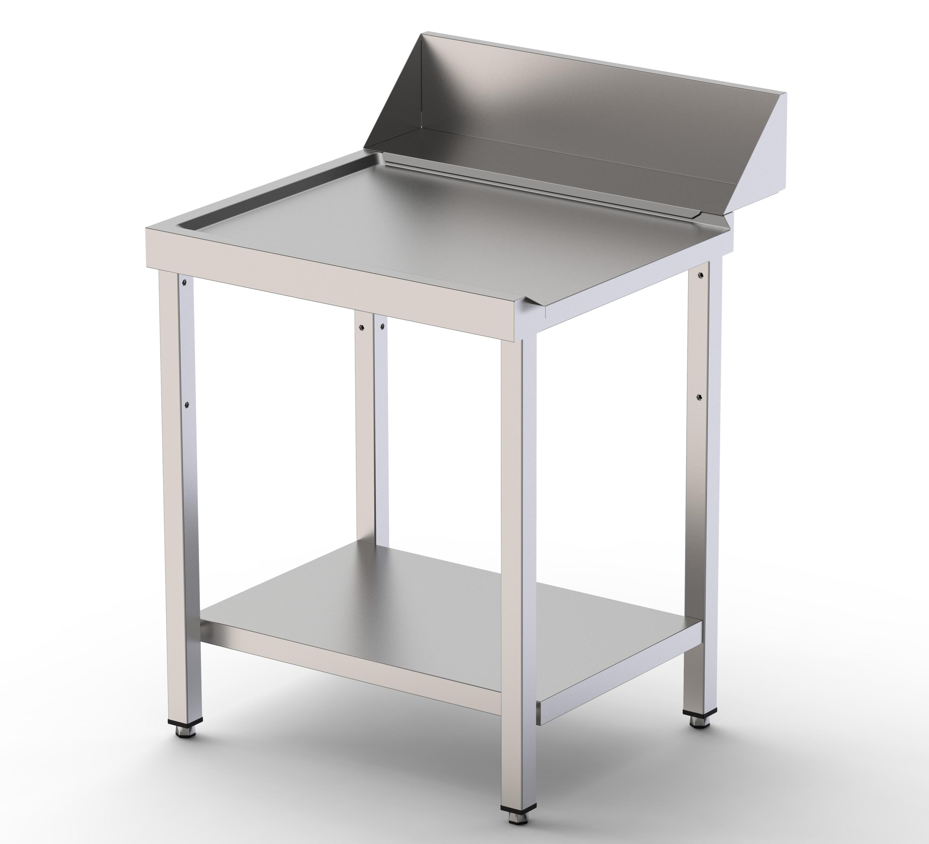 MESA 4 PATAS + ESTANTE CON PETO PARA CUPULA