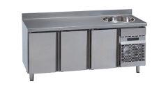 MCG 2000 F TABLE GN WITH SINK AND 3 DOORS (+)