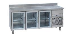 MCG 2000 C TABLE GN AVEC 3 PORTES EN VERRE