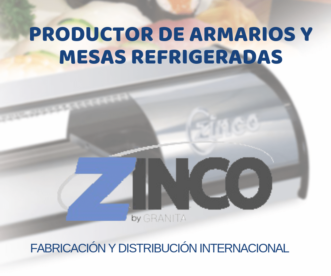 Productor de armarios y mesas refrigeradas, fabricación y distribución internacional